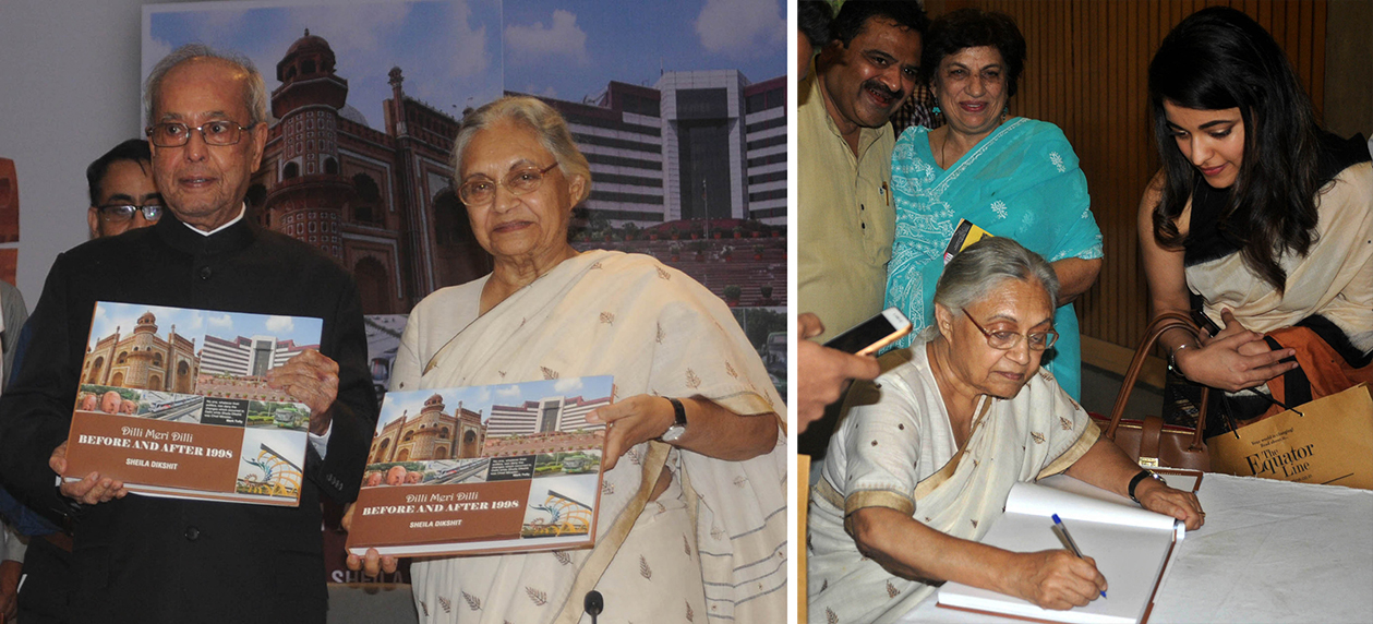 Pranab Mukherjee releases Sheila Dikshit’s book ‘Meri Dilli Meri’