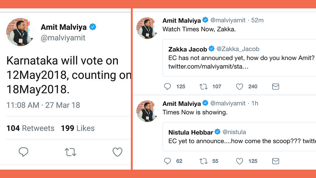 Both BJP and Congress staffers, some channels announced Karnataka poll dates before EC: Reports