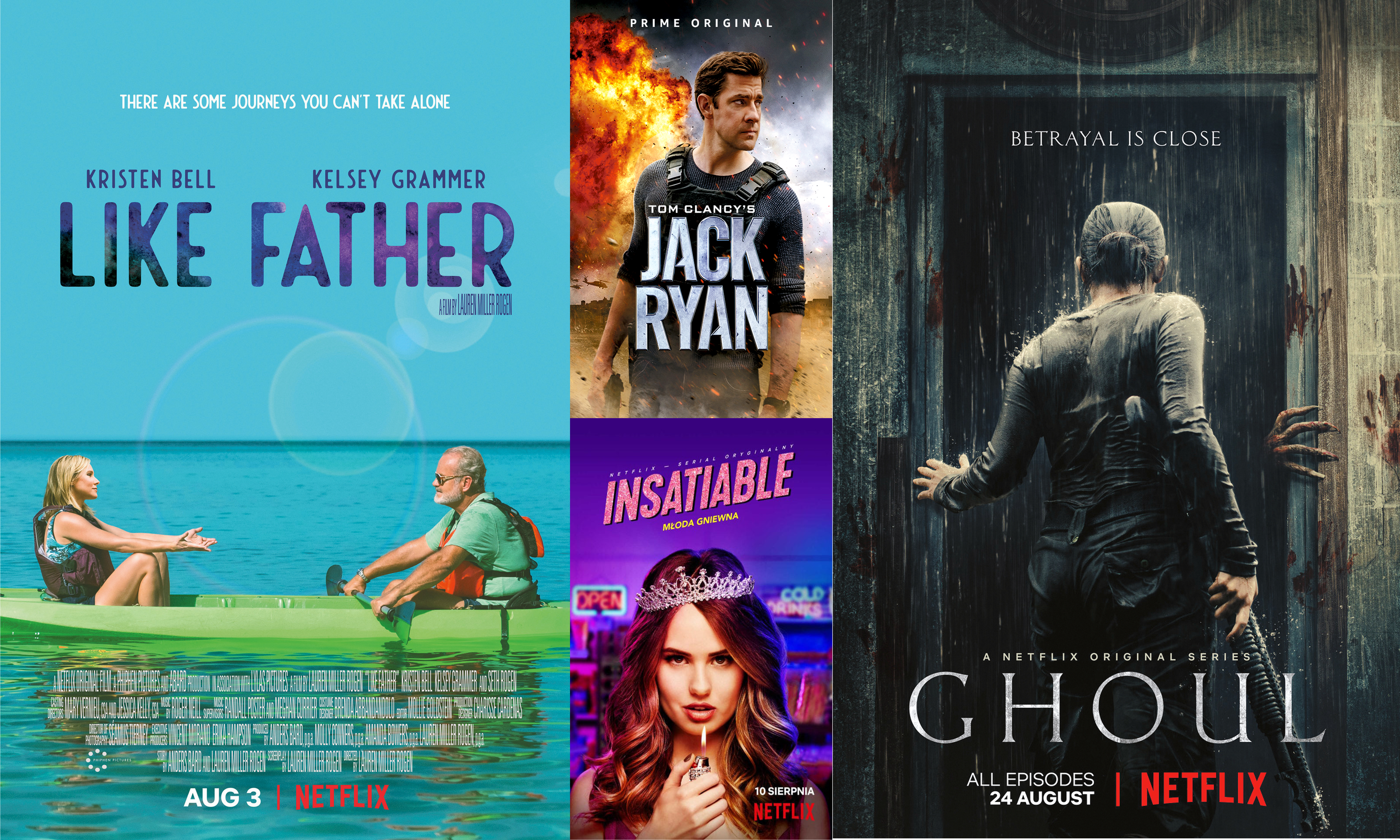 Ghoul doesn’t scare, Jack Ryan gets a makeover