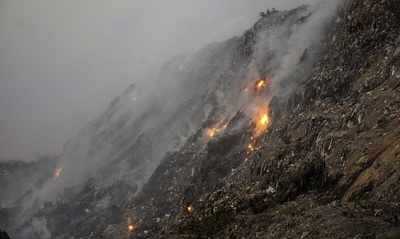 Delhi pollution: Bhalswa landfill burns for 3rd day, turns air quality severe