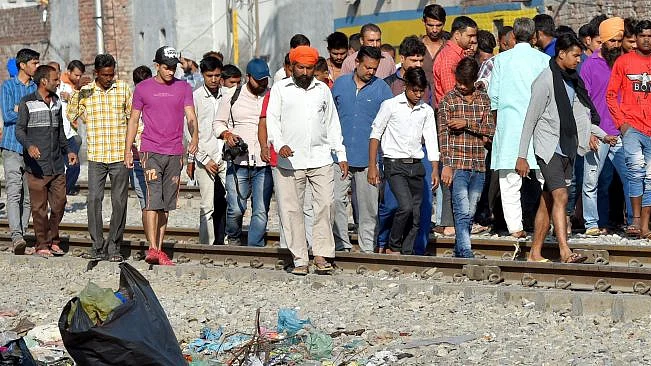 Amritsar train accident: Witnesses claim that the train driver lied, protests erupt
