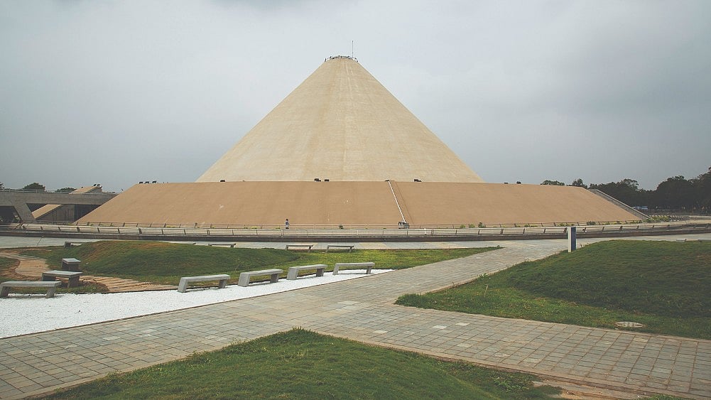 Narendra Modi S Shadow On Sabarmati Ashram And Gandhi Kutir The dandi march was launched from here. sabarmati ashram and gandhi kutir