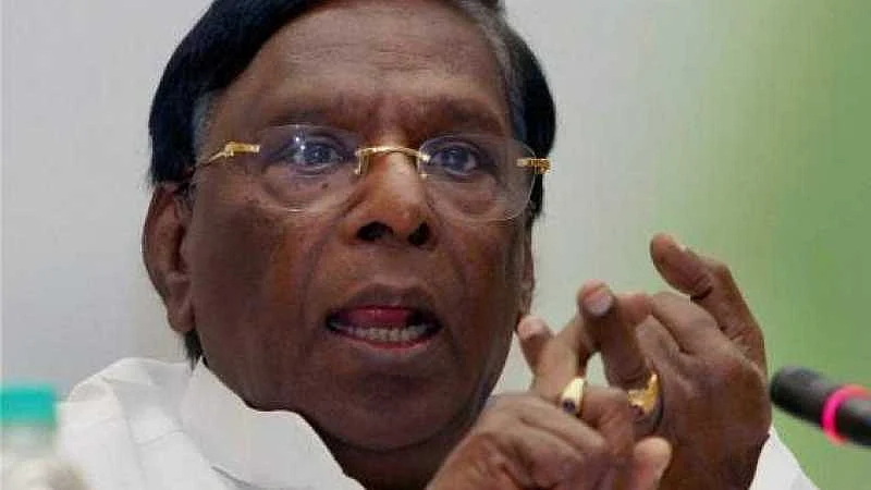 CM Narayanasamy alleges Centre slashing grants to Puducherry from 90% to 26%