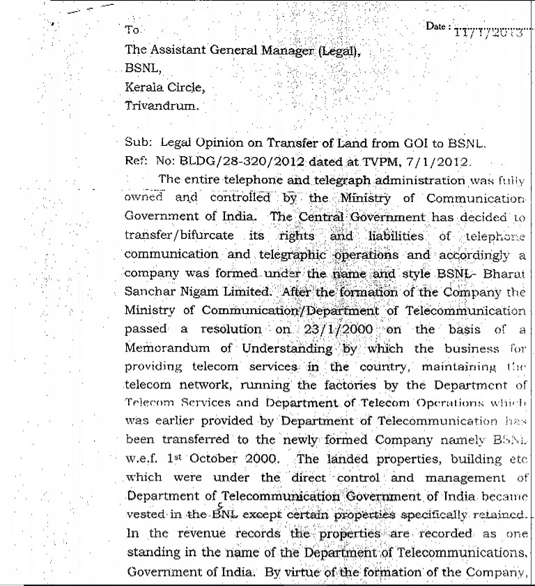 Under Modi, BSNL flouting Vajpayee-era cabinet order in transferring over 7,000 properties from DoT