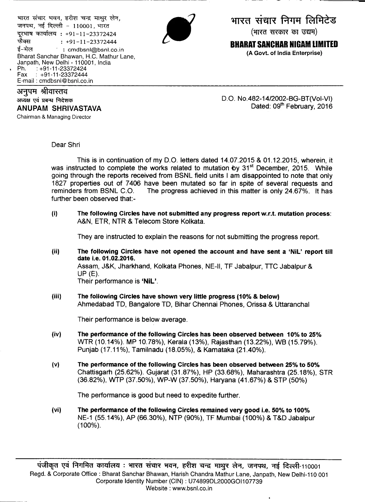 Top DoT, BSNL officials involved in illegally transferring govt assets worth thousands of crores