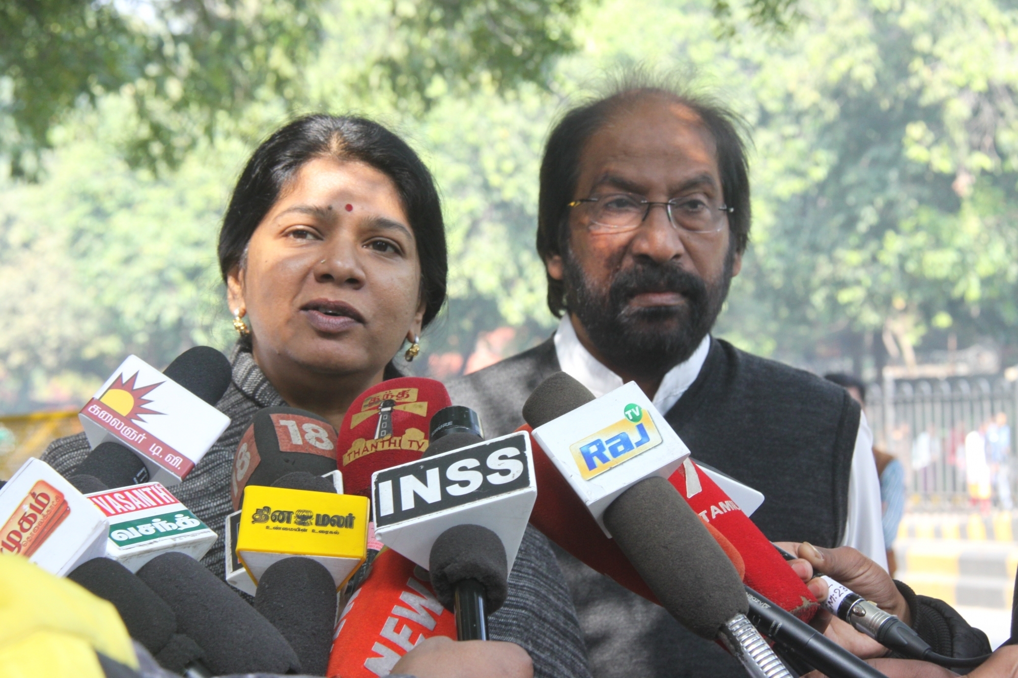 Kanimozhi’s residence raided by IT, DMK hits out