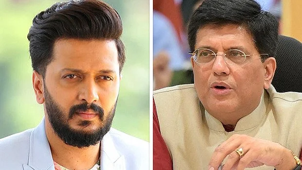 Riteish points out Piyush Goyal’s untrue statement says it’s wrong to accuse someone who can’t defend himself