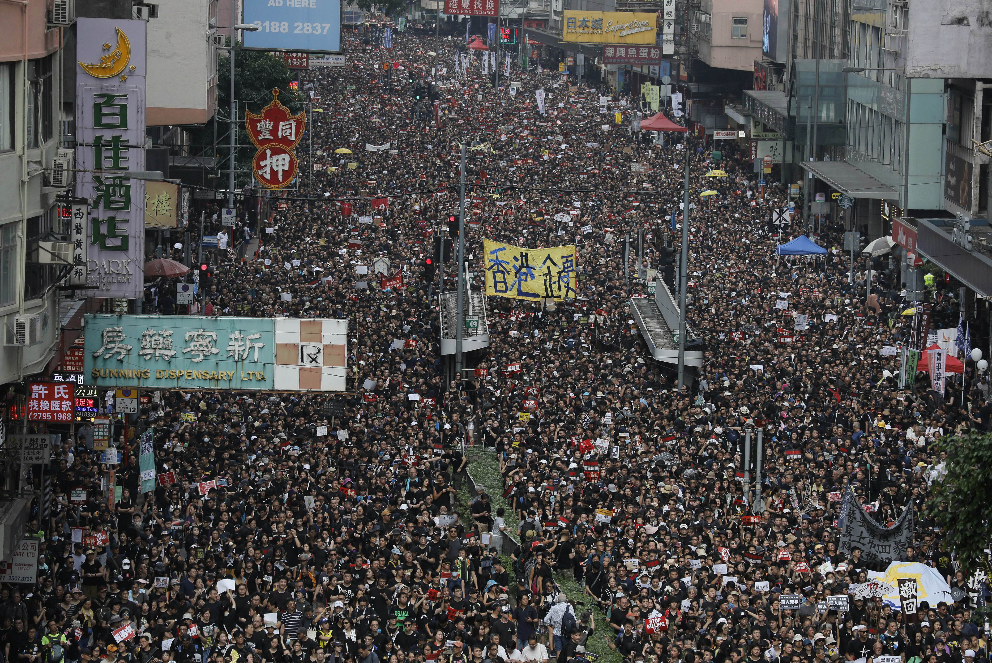 Watch: Six arrested in Hong Kong as peaceful protesters are attacked by the Police