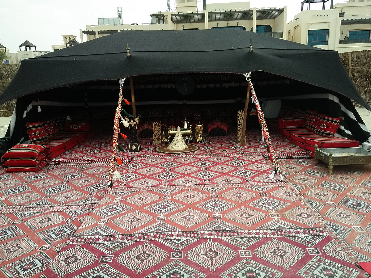 A traditional Bedouin tent