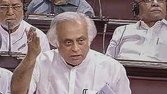 Jairam Ramesh speaking in Rajya Sabha (file photo).