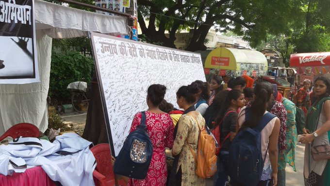 Overwhelming support for Congress signature campaign for justice to Unnao rape survivor