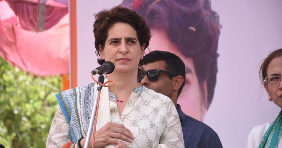 Priyanka meets late Akhilesh Singh’s family in Rae Bareli