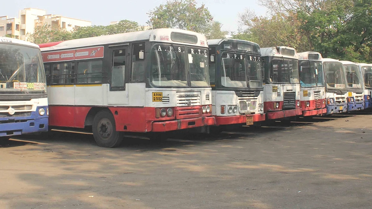 TSTRC buses (IANS Photo)