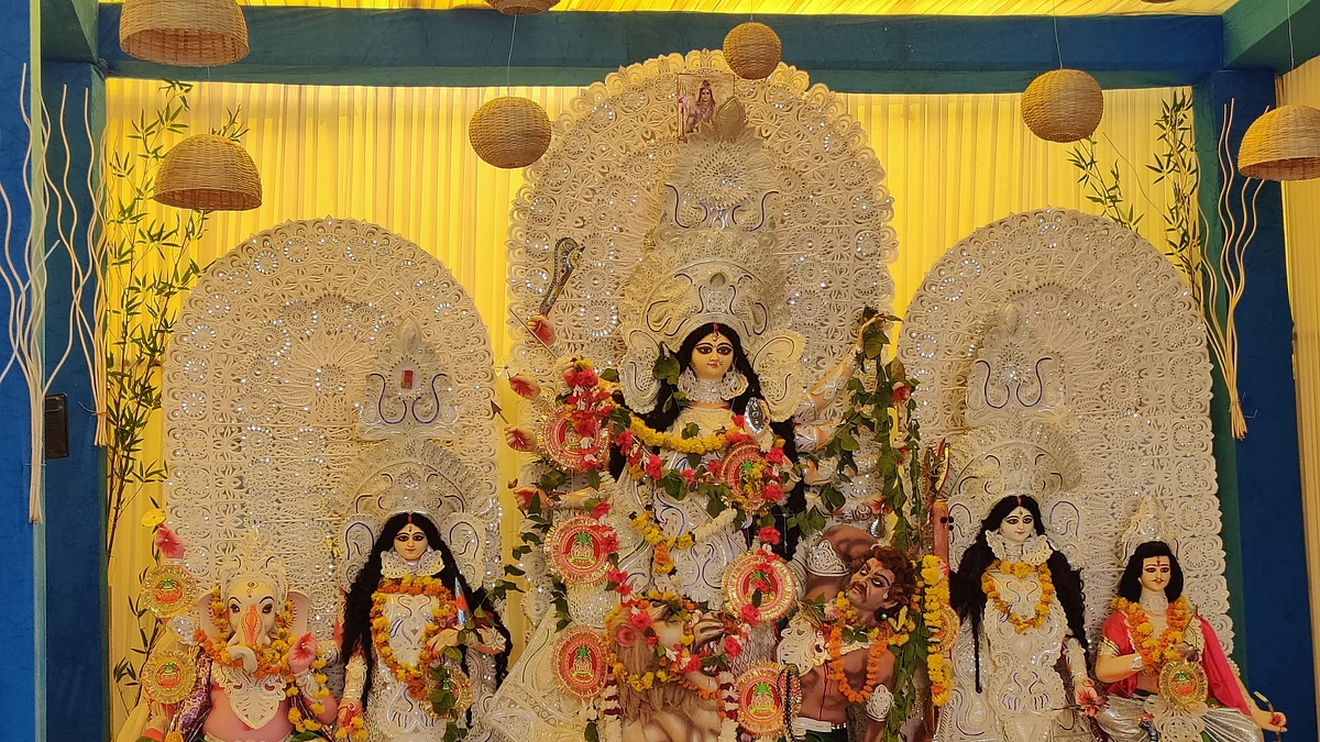Eco-friendly Durga Puja organised by Pusa Bangiya Sangeet Sabha in Pusa Institutes, New Delhi