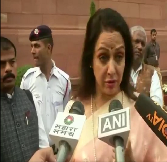 WATCH: BJP MP Hema Malini demands ‘fruit bearing trees’ for monkeys!