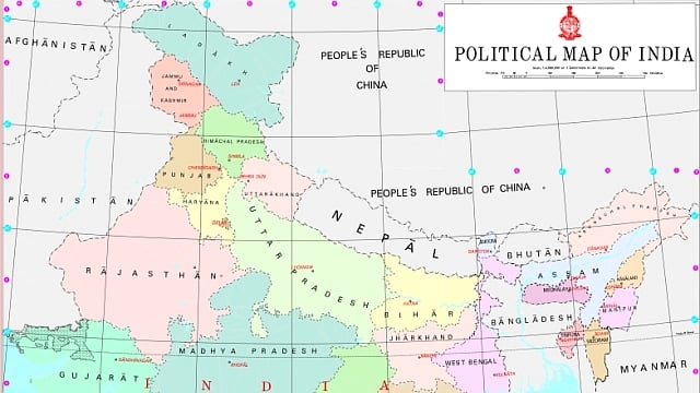 Here S The New Map Of India Issued By The Government Of India
