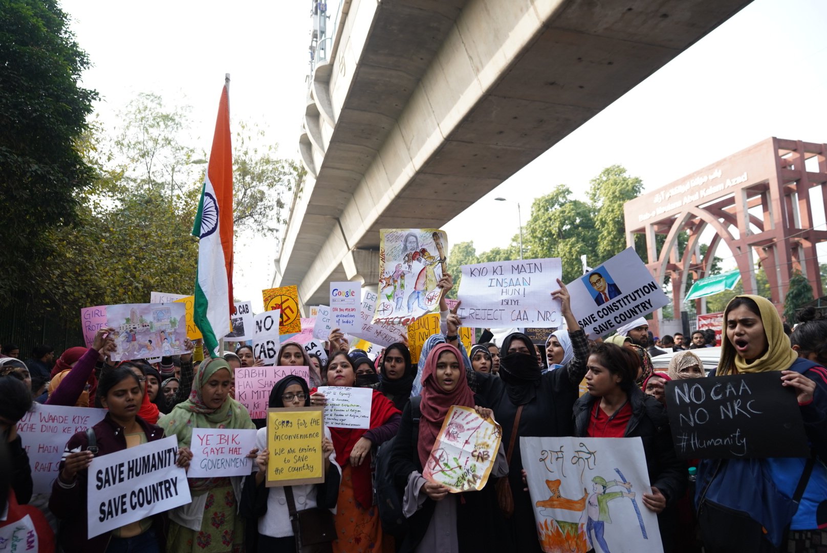 ‘We are anti-CAA, not anti-national’: Protests continue at Jamia