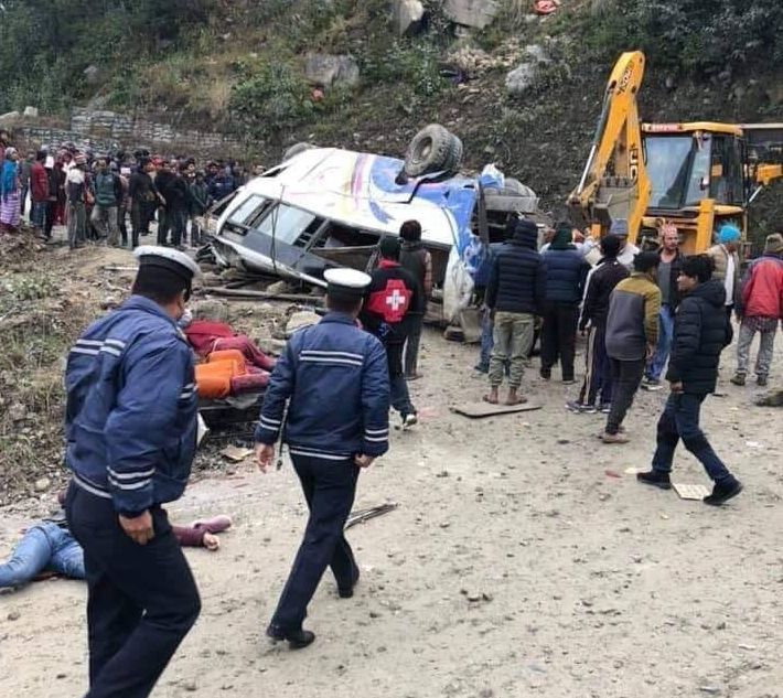 14 killed, 18 injured after bus veers off road in Nepal