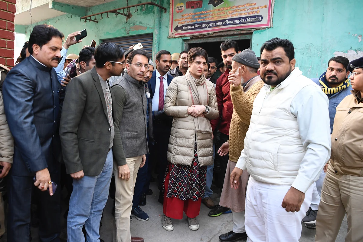 Priyanka Gandhi visits Bijnor, meets family of youth killed in anti-CAA violence