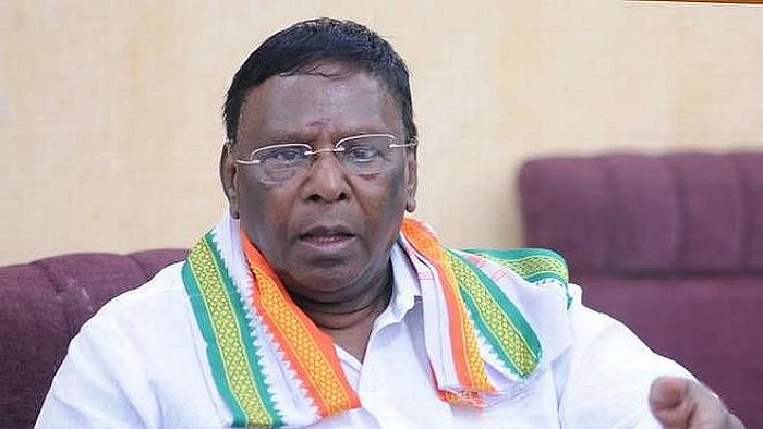 Former Puducherry Chief Minister V Narayanasamy (File photo)
