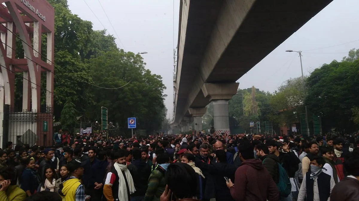 WATCH: Students of Jamia Millia Islamia University stage protest against Citizenship Amendment Act