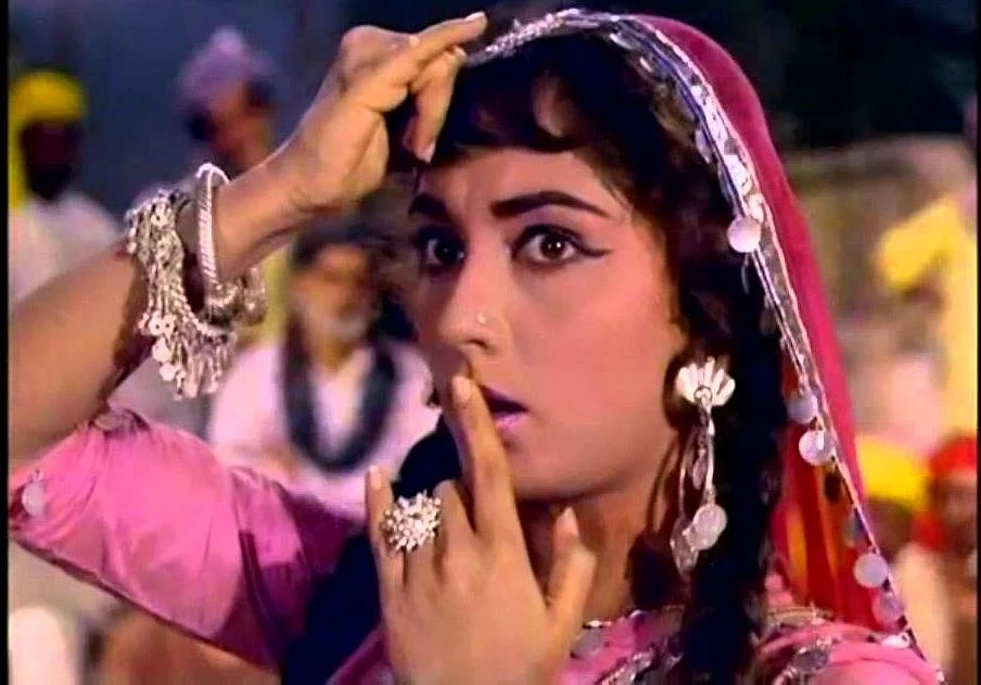 Film actress Sadhana in a still from the song