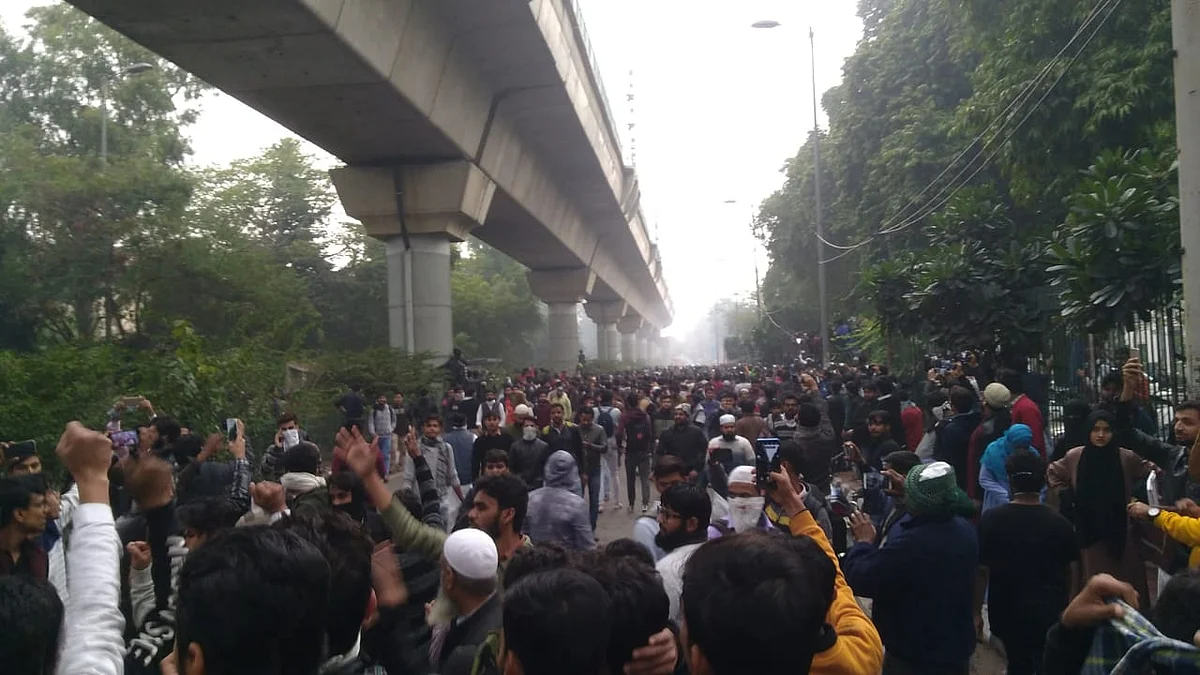 WATCH: Students of Jamia Millia Islamia University stage protest against Citizenship Amendment Act