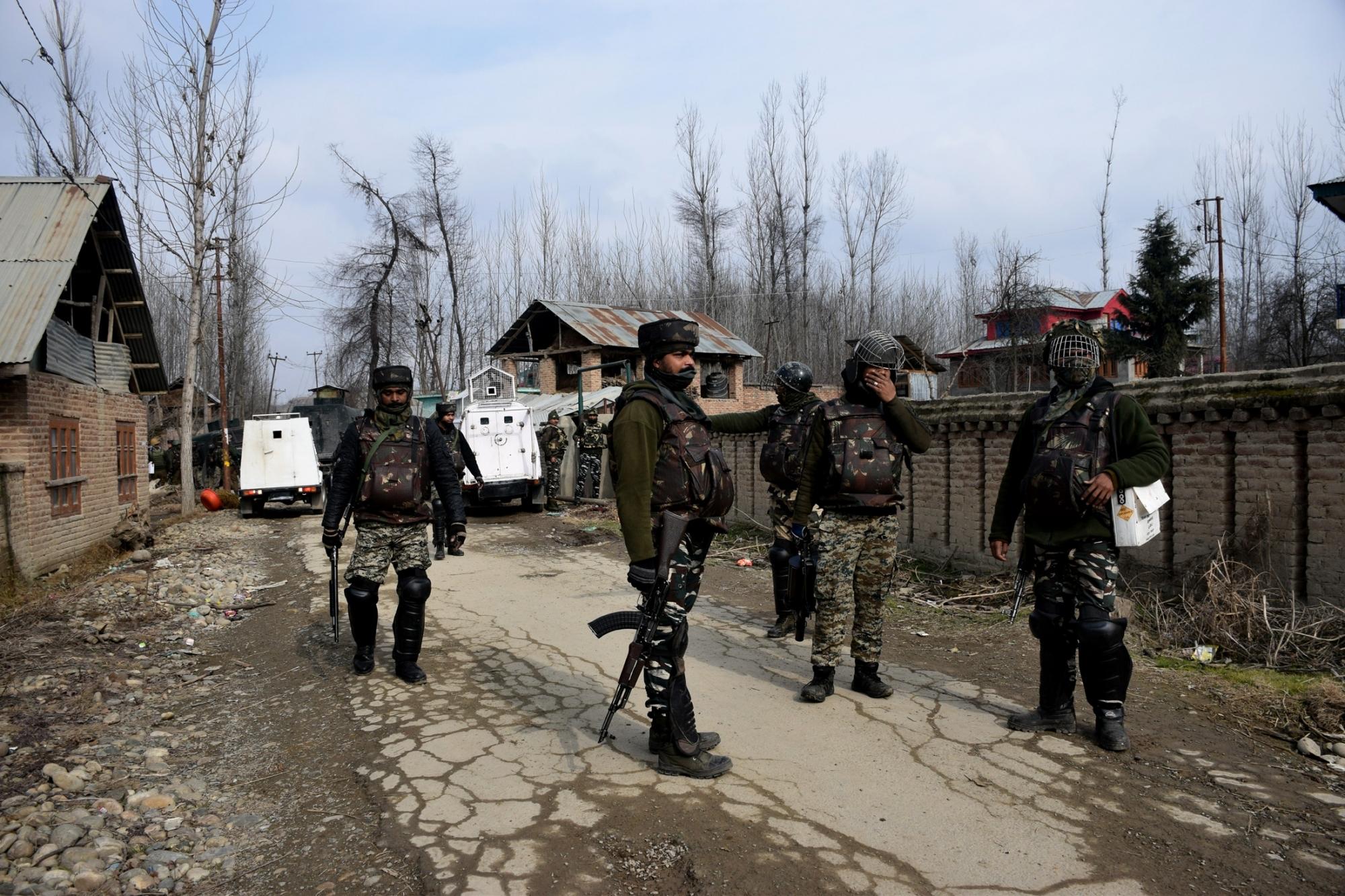 Three terrorist killed in encounter in Jammu, one cop injured