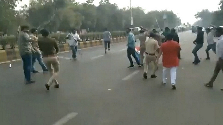 WATCH: NSUI alleges ABVP workers attacked its members in Ahmedabad, calls it BJP’s autocratic behaviour