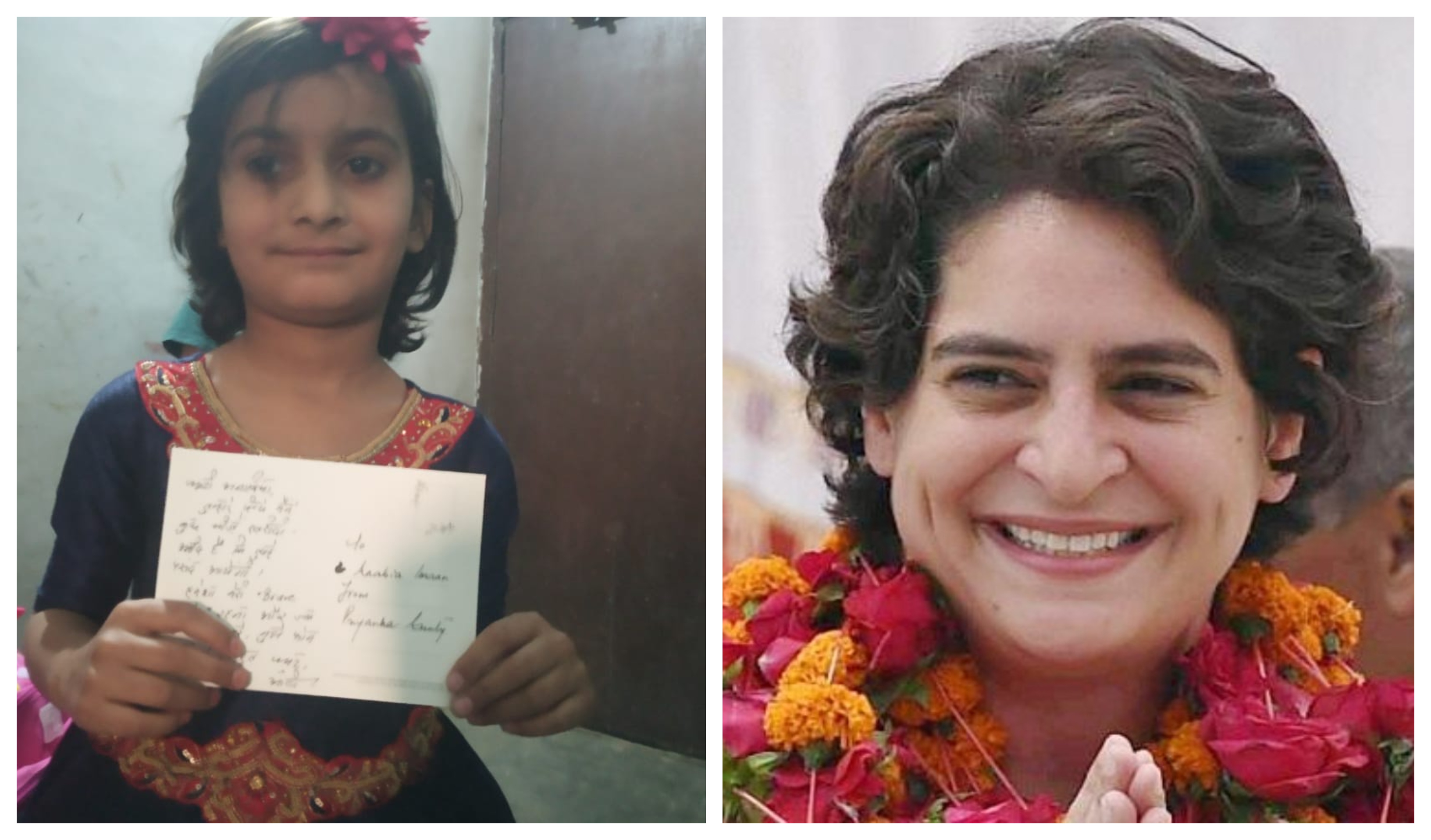 Priyanka Gandhi to 6-year-old Anabia: “Be a brave girl always”
