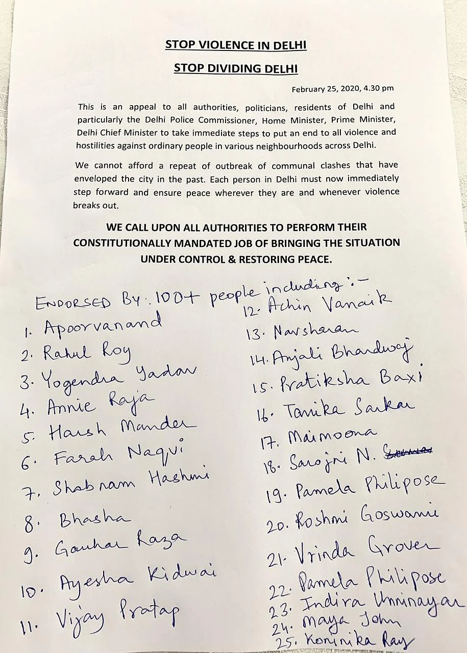 Delhi riots: Congress, activists, leaders call for peace