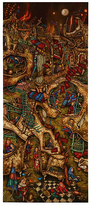 Milburn Cherian presents her second solo painting exhibition ‘Living between the times 2020’