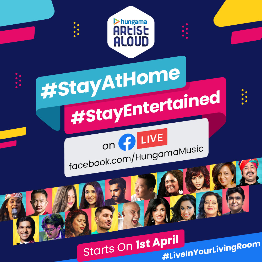 Bored? Now enjoy social distancing with 14-day Hungama live concert starting from April 1