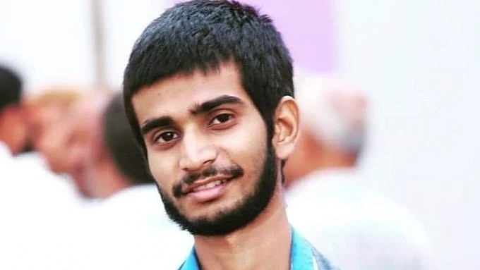 Nitin Raj, vice president of All India Students Association (Photo Courtesy: IANS)