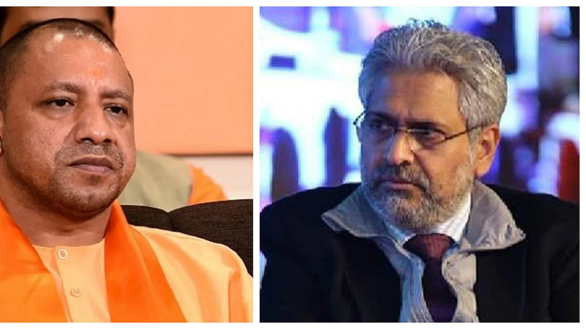 (Left) UP CM Yogi Adityanath; (Right) Siddharth Varadarajan
