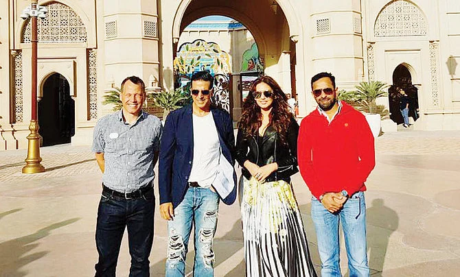 Akshay Kumar and actress Huma Qureshi at Dubai’s Bollywood Parks on 06 February 2017 (FILE PHOTOS)