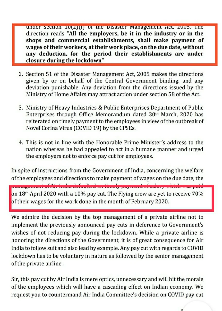 COVID-19 lockdown: Return our salary, demand 8 employees’ unions of Air India