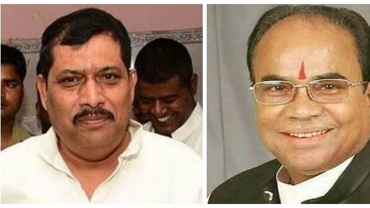 (Left) Shyam Prakash; (Right) Suresh Tiwari