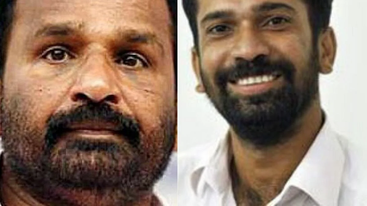 Two Congress lawmakers TN Prathapan (MP) (left) and Anil Akkara (MLA) (right) (Photo Courtesy: social media)