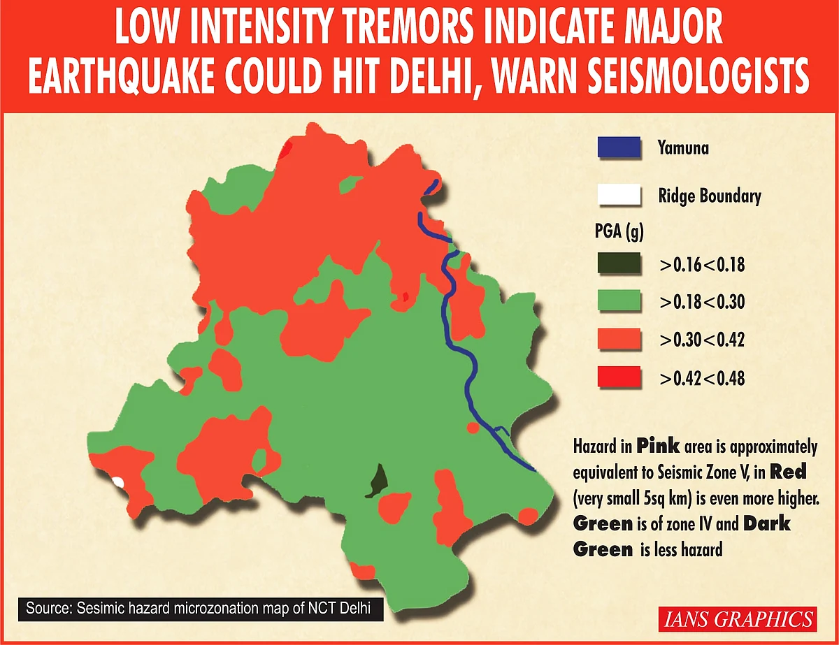 Low intensity tremors indicate major earthquake could hit Delhi