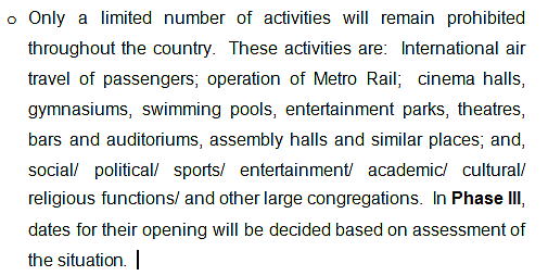 MHA issues guidelines for lockdown 5: See what is allowed, what’s not