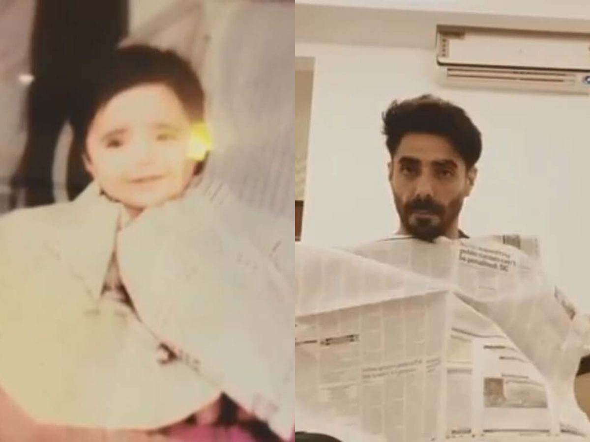 Aparshakti Khurana recreates childhood ‘newspaper’ moment