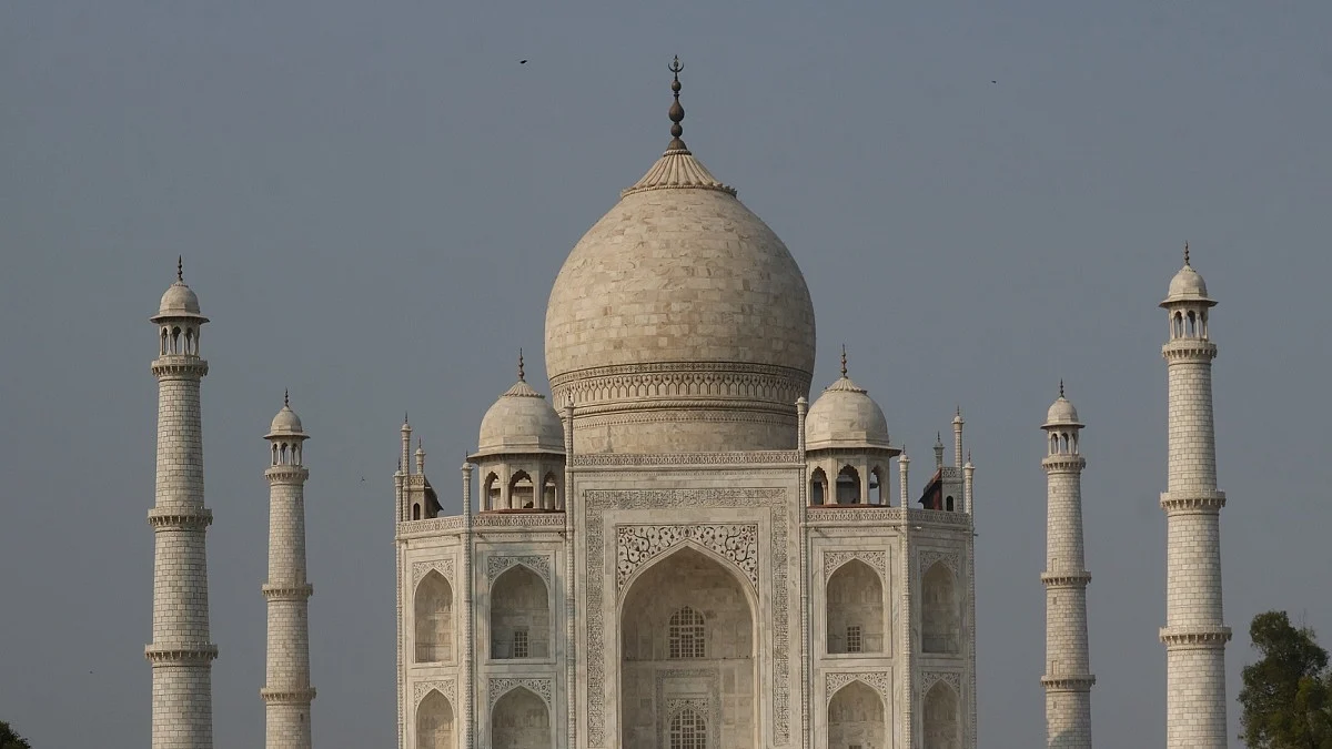 Gusty wind damages trees, minor structures in Taj Mahal