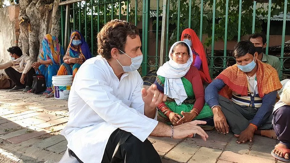 Rahul Gandhi meeting migrants unnerves the Modi govt, Delhi police takes poor workers into custody