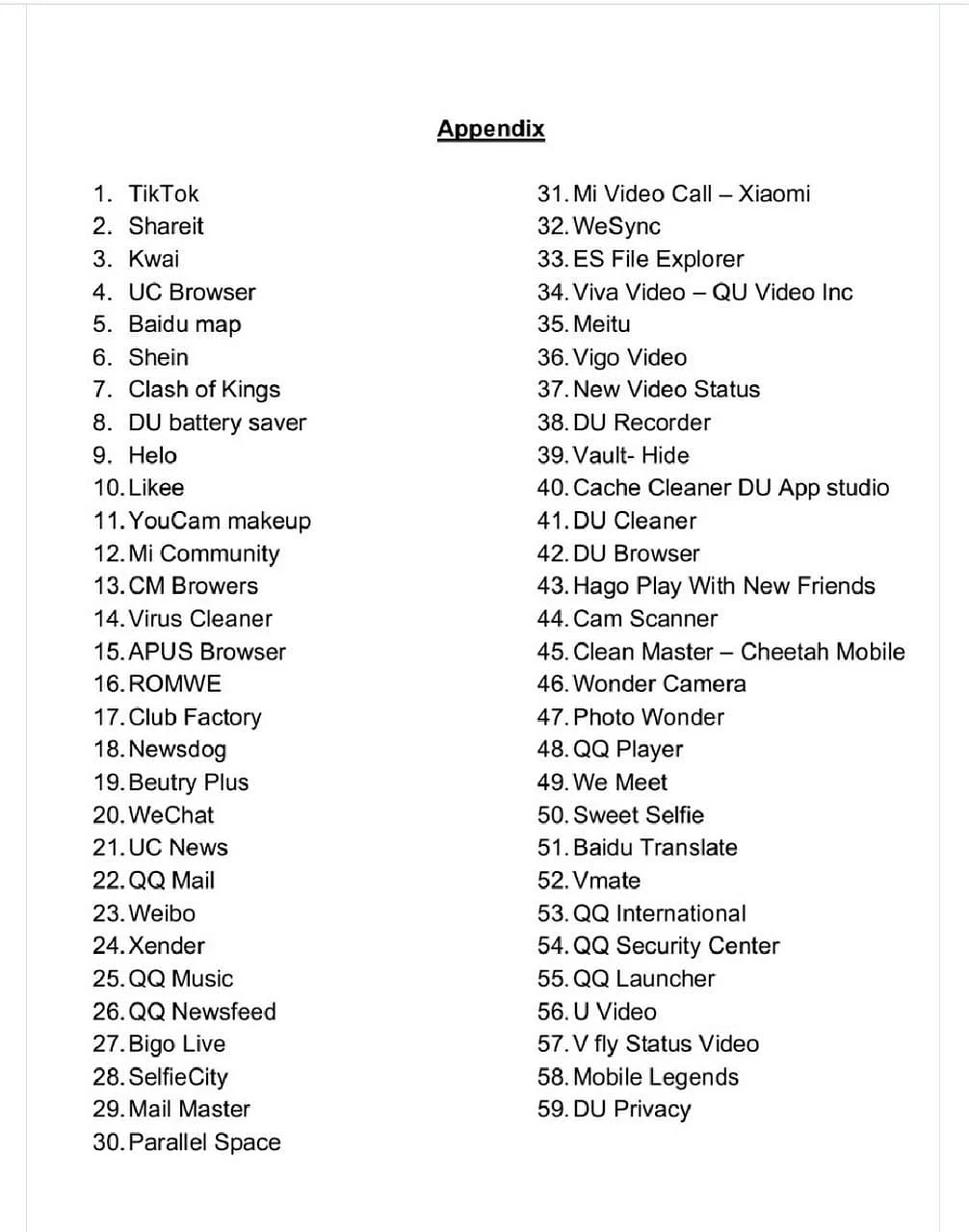 Tik Tok and 58 other Chinese apps banned by Centre citing security concerns