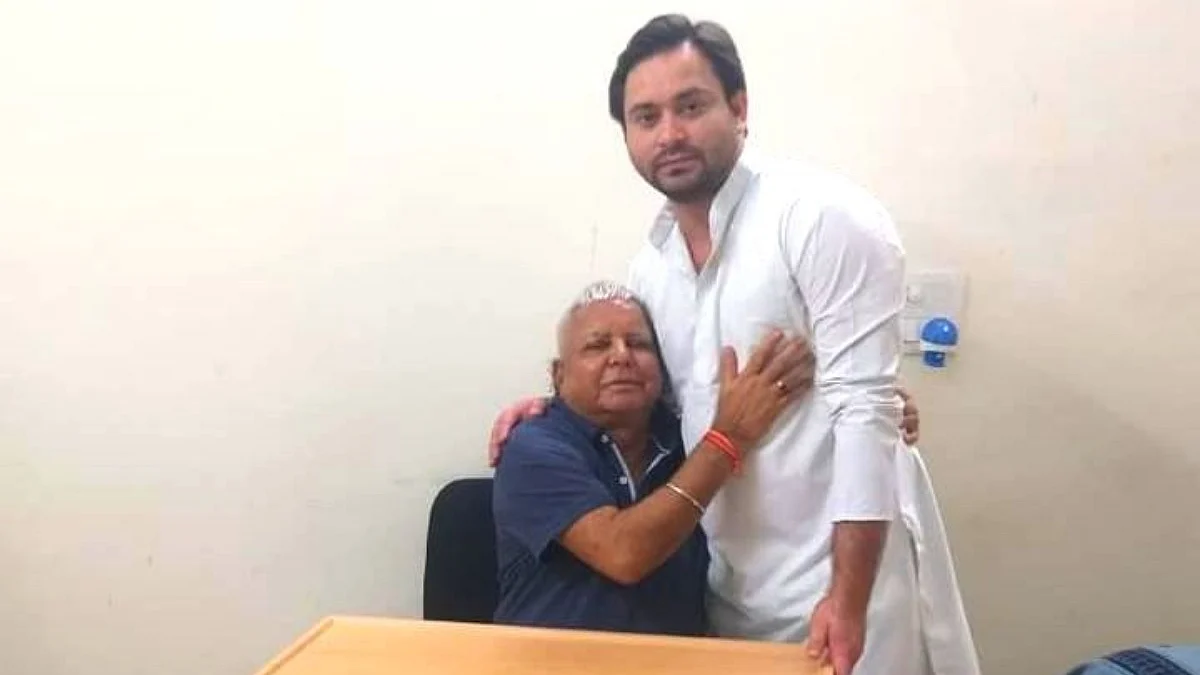Tejashwi Yadav meets jailed Lalu Prasad, greets him on birthday