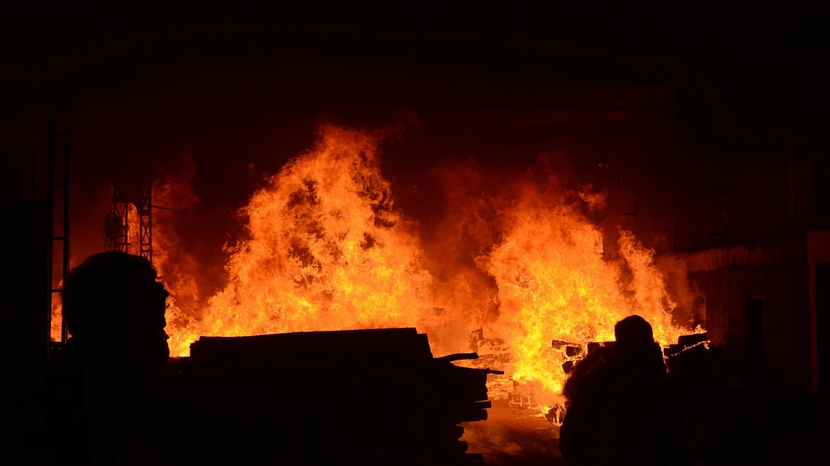 Massive blaze in Gujarat Industrial Development Corporation, Sanand