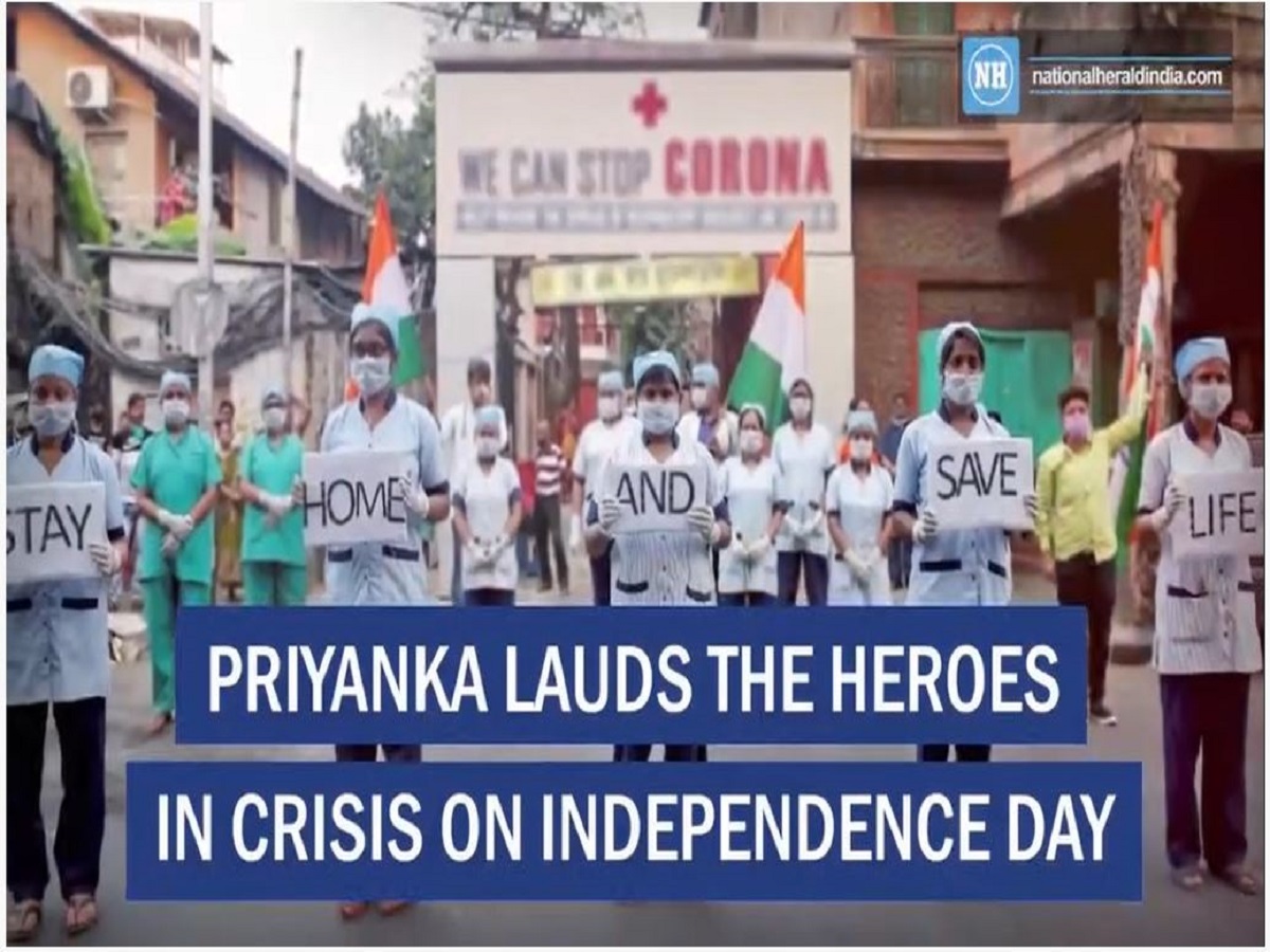 Priyanka lauds the heroes in crisis on Independence Day