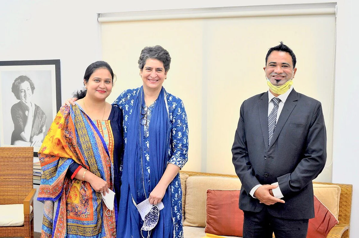 Dr Kafeel Khan calls on Congress general secretary Priyanka Gandhi