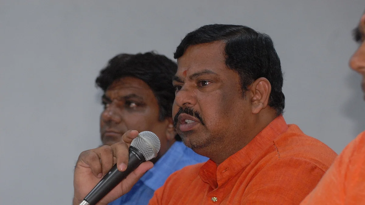 BJP MLA T Raja Singh (IANS Photo)